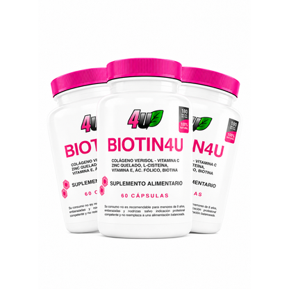 BIOTIN4U (PACK) 3 UNIDADES