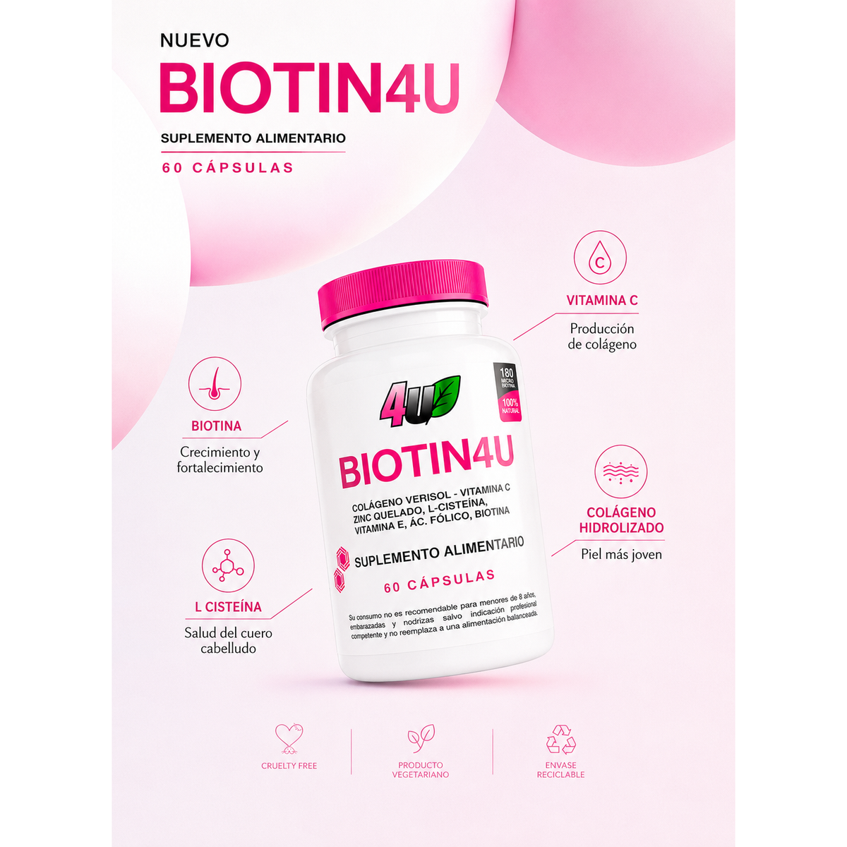 BIOTIN4U (PACK) 2 UNIDADES