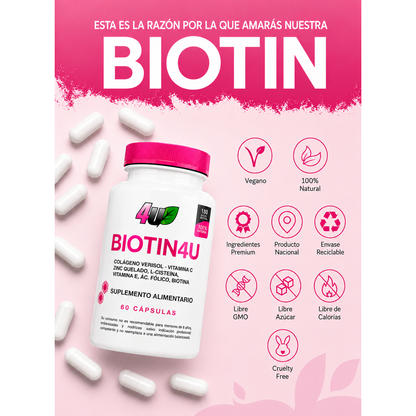 BIOTIN4U (PACK) 2 UNIDADES